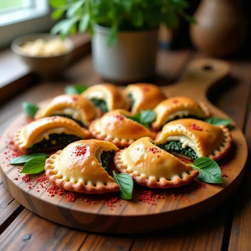 Sambousek de Espinacas y Piñones: Empanadillas Libanesas en Airfryer y Sin Freír