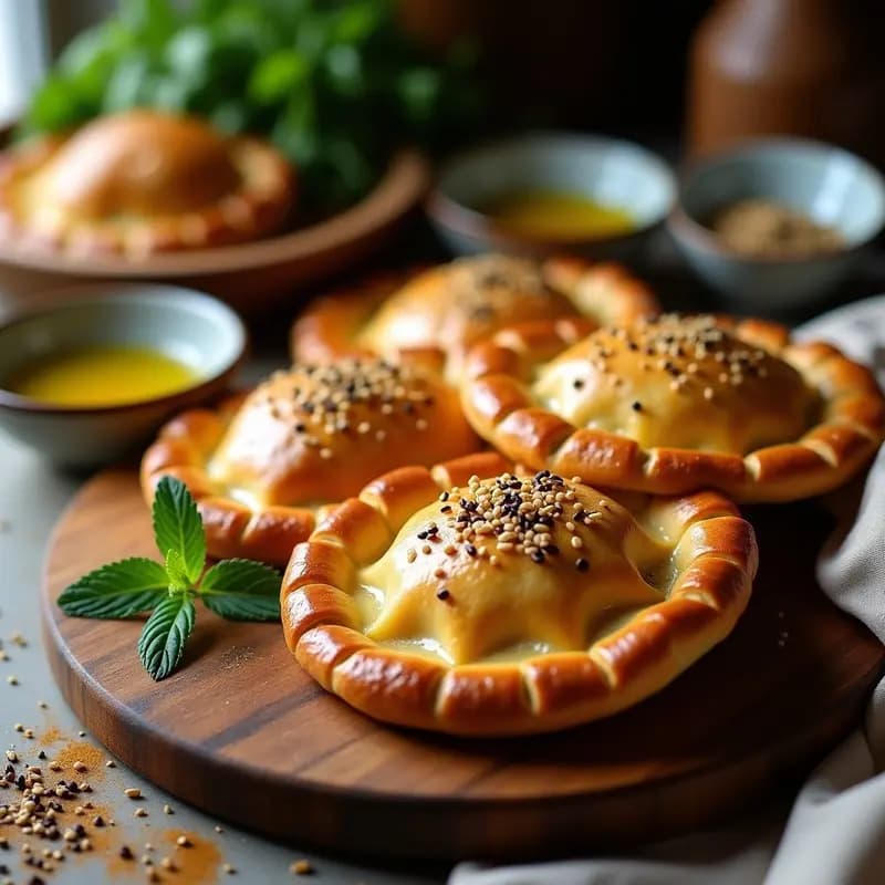 Sambousek de Queso Halloumi y Zaatar: Empanadillas Árabes Crujientes en Airfryer