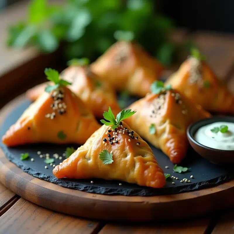 Sámbusa de Lentejas y Espinacas: Empanadillas Somali Veganas y Crujientes en Airfryer