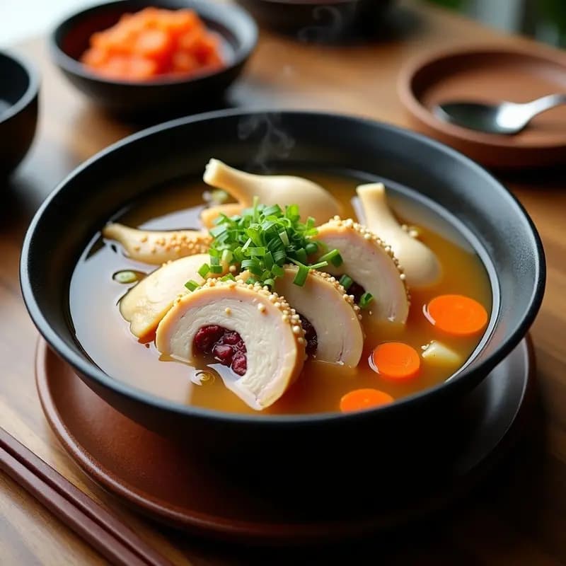 Samgyetang Coreano: Sopa de Pollo y Ginseng para Recuperar Energías en 1 Hora