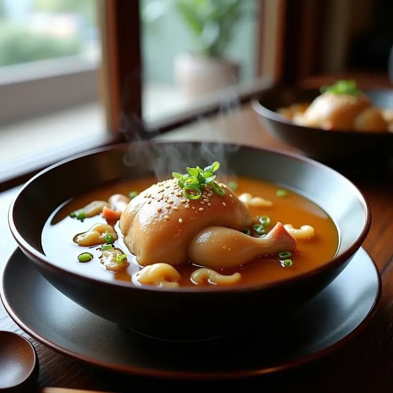 Samgyetang Coreano con Pollo y Ginseng: Receta Reconfortante en Olla Lenta para el Invierno