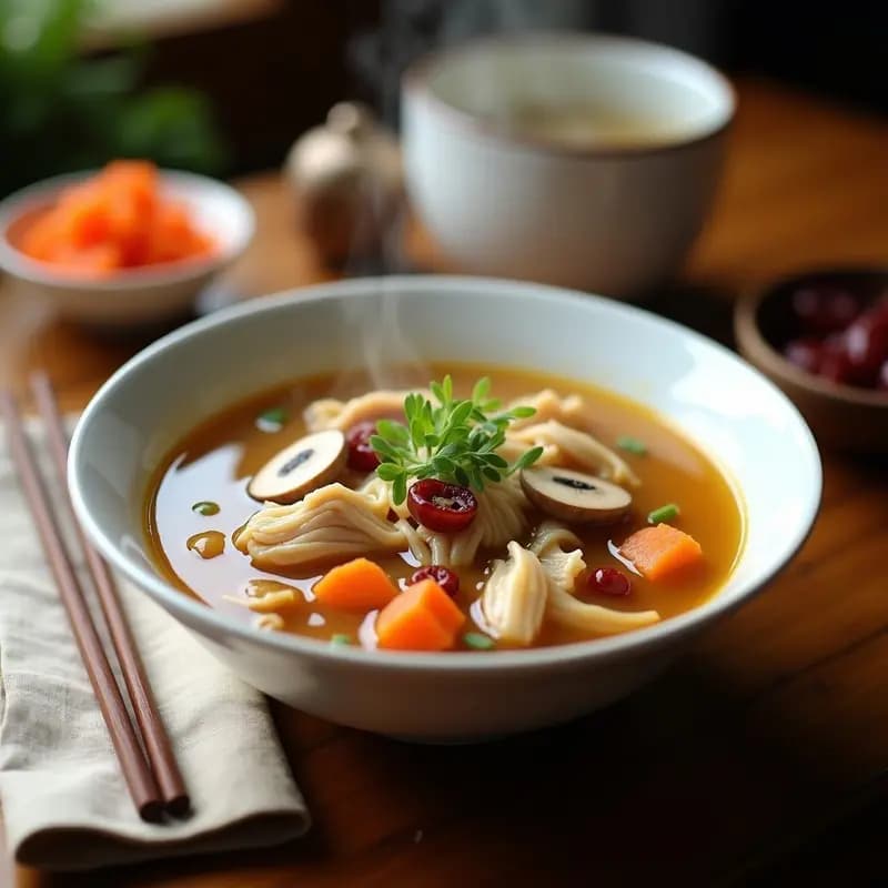 TikTok Samgyetang: Sopa Coreana de Pollo y Ginseng en Olla Exprés
