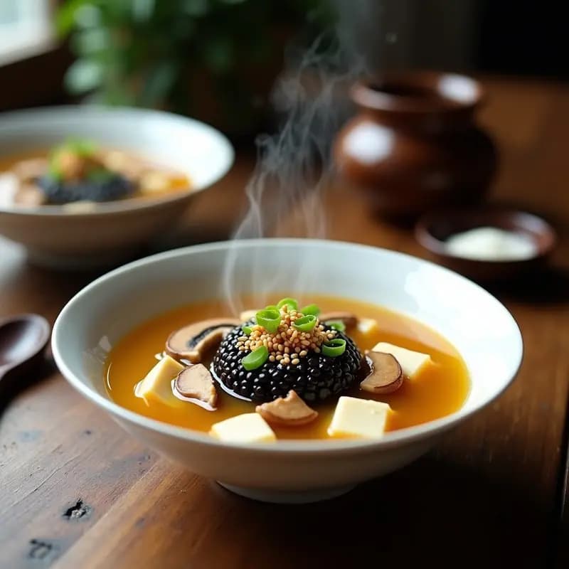 Samgyetang Coreano Vegano con Caldo de Ginseng y Dátiles: Receta Reconfortante Sin Gluten