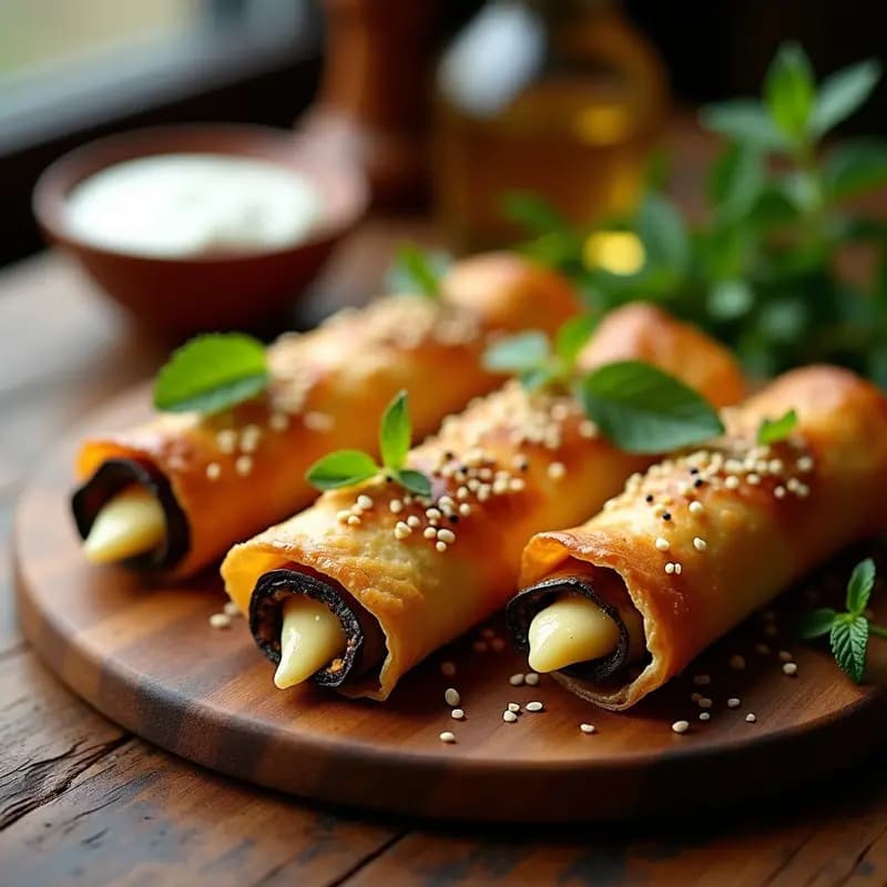 Sami Kebabo de Berenjena y Queso Halloumi: Aperitivo Libanés en Airfryer