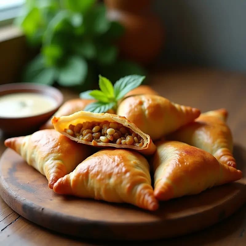 Samissas de Pollo y Pasas: Empanadas Libanesas Dulces y Saladas en Airfryer