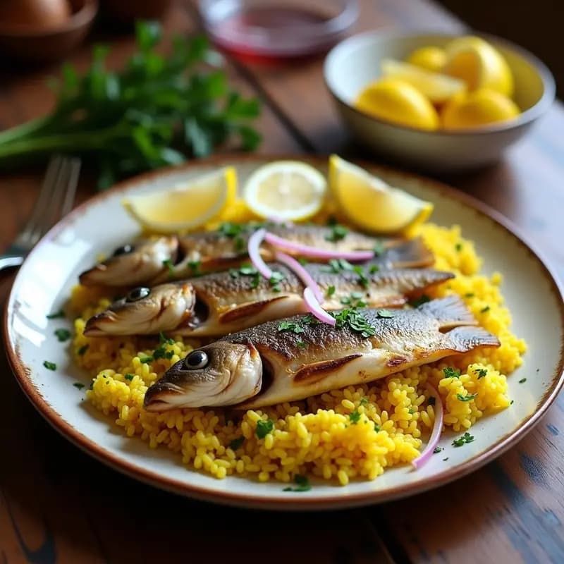 Samka Mashwiya con Arroz Basmati y Limón: Receta Egipcia de Pescado a la Parrilla