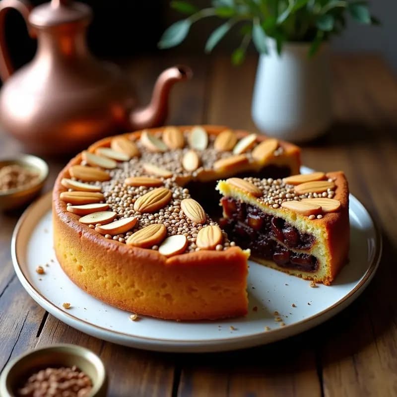 Samla de Dátiles y Almendras con Especias Marroquíes: Postre Norteafricano Sin Azúcar