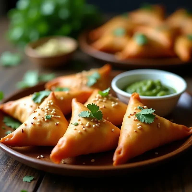 Samosa de Boniato y Garbanzos: Receta India en Airfryer y Baja en Calorías