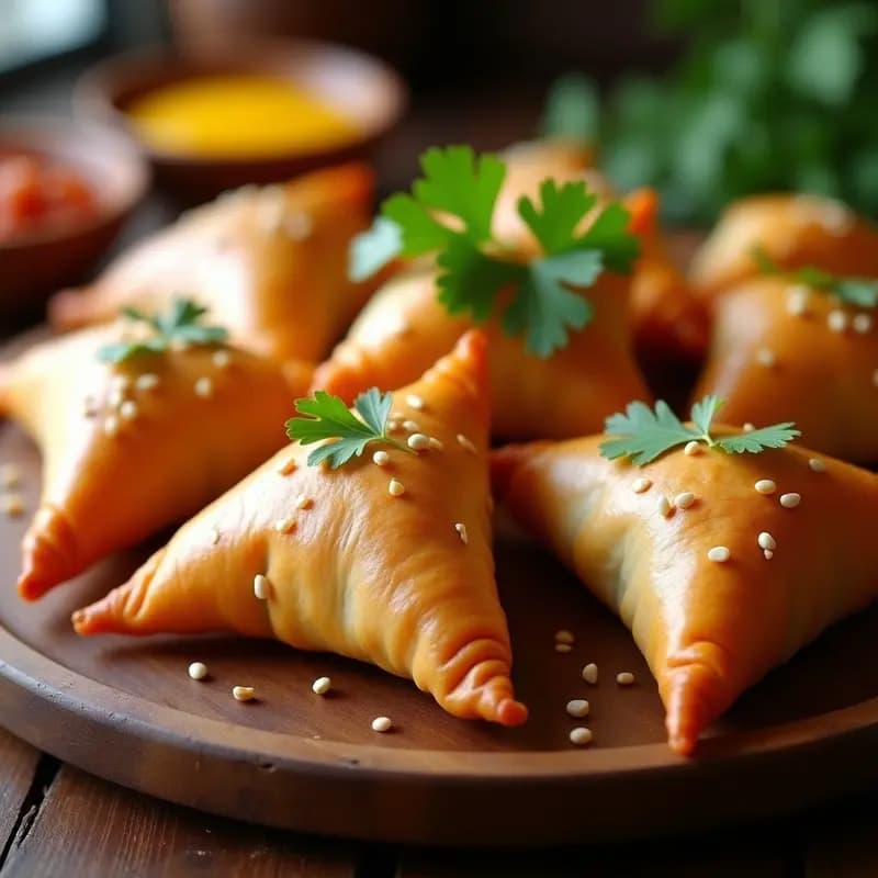 Samosa de Boniato y Garbanzos: Aperitivo Indio Crujiente al Horno Sin Aceite