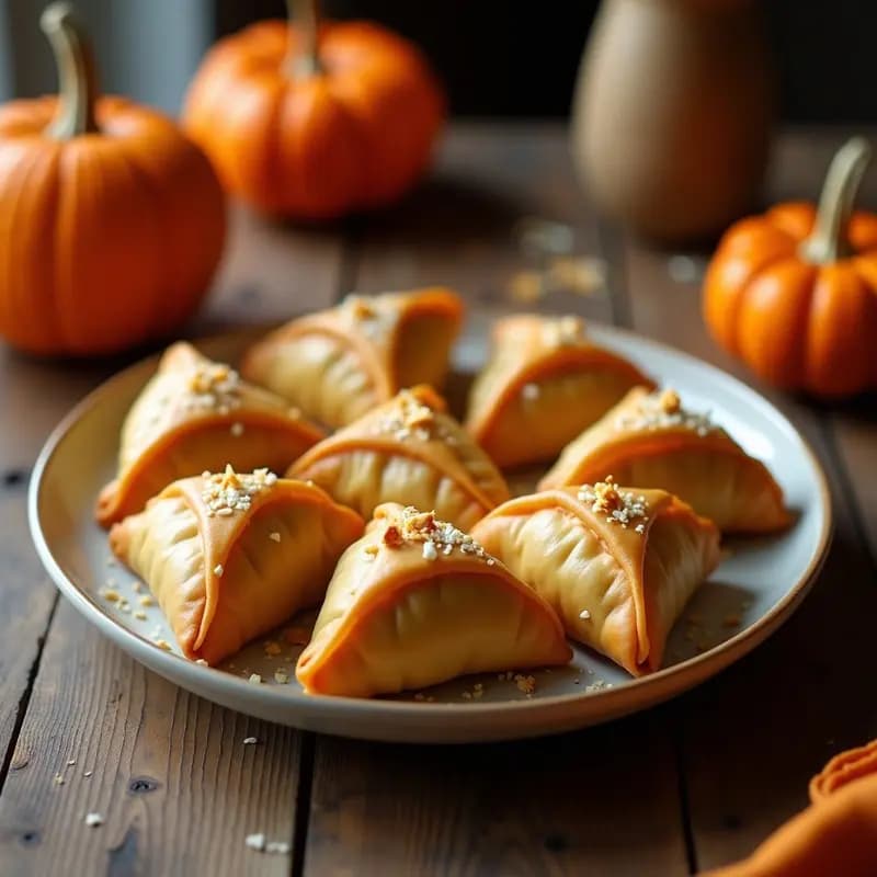 Samosa de Calabaza y Coco: Empanadillas Indianas Dulces en Airfryer