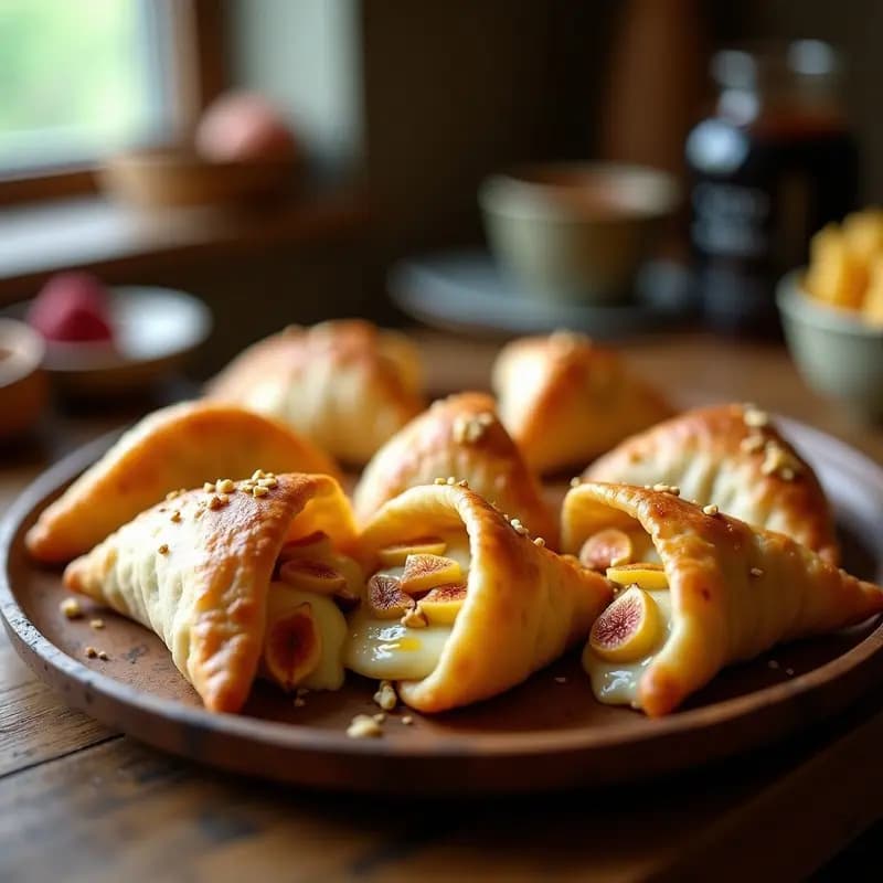 Samosa de Camembert y Higos: Empanadillas Indias Dulce-Saladas en Airfryer