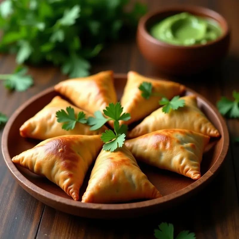 Samosa de Col Rizada y Patata: Receta India Crujiente en Airfryer para Tupper