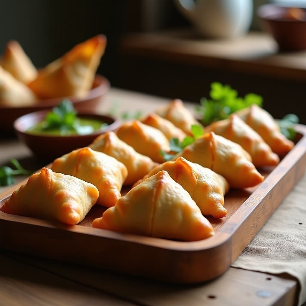 Samosa de Coliflor y Garbanzos: Receta India en Olla Express Sin Freír y Vegana