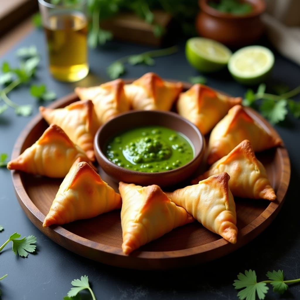 Samosa de Coliflor y Guisantes al Horno: Aperitivo Indo-Pakistaní Sin Freír y Vegano