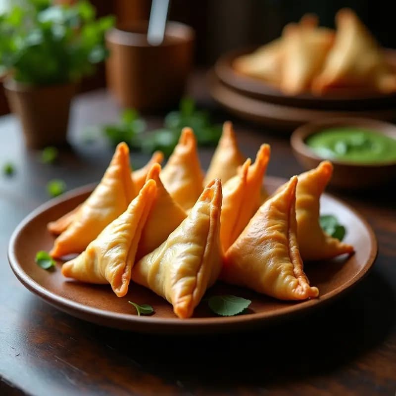 Samosa de Espinacas y Patata: Receta India en Airfryer con Toque Especiado