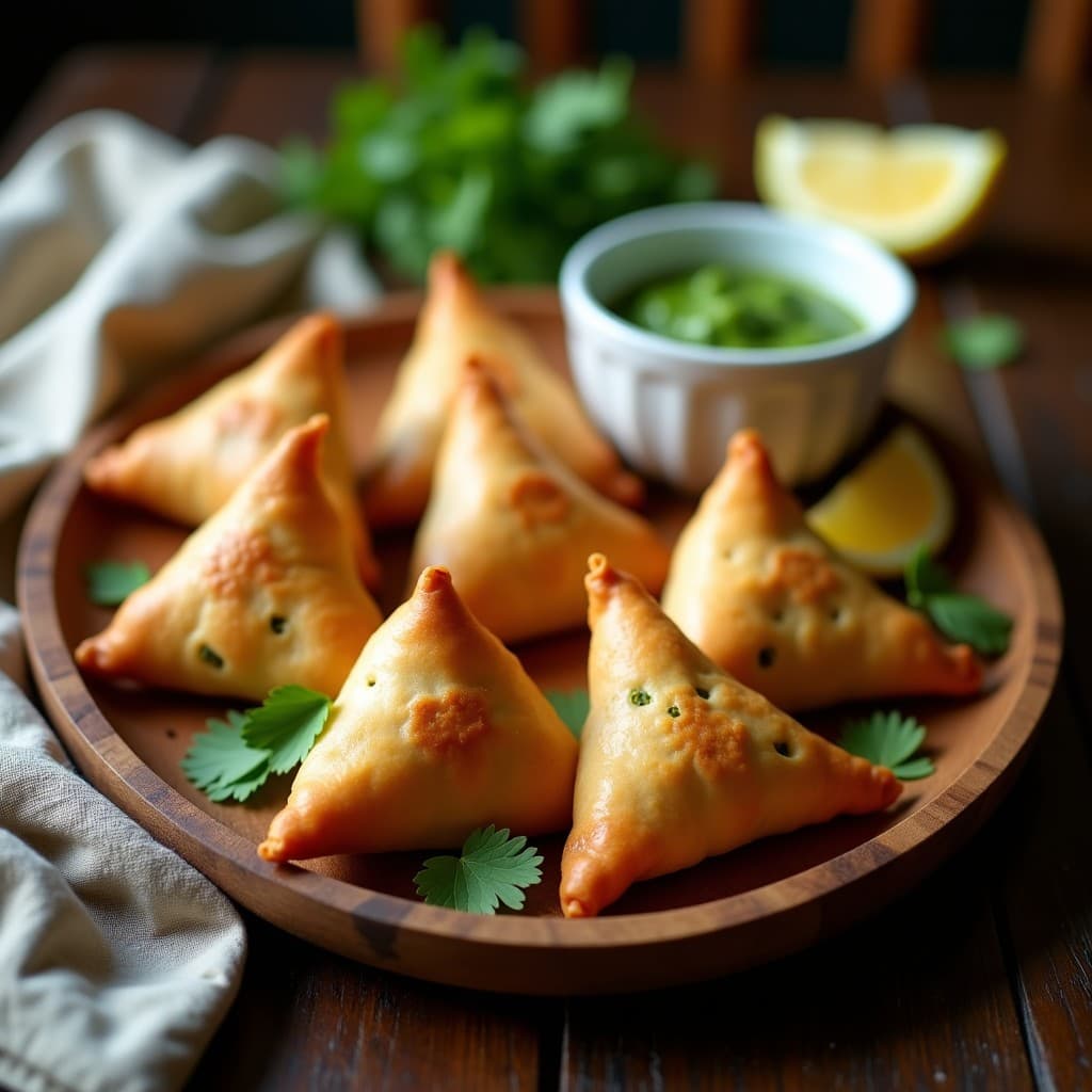Samosa de Garbanzo y Espinaca al Horno: Aperitivo Indio Sin Gluten y Vegano