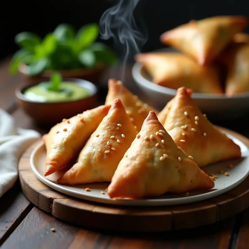 Samosa de Garbanzo y Espinacas al Horno: Receta India Vegana y Sin Aceite Freír