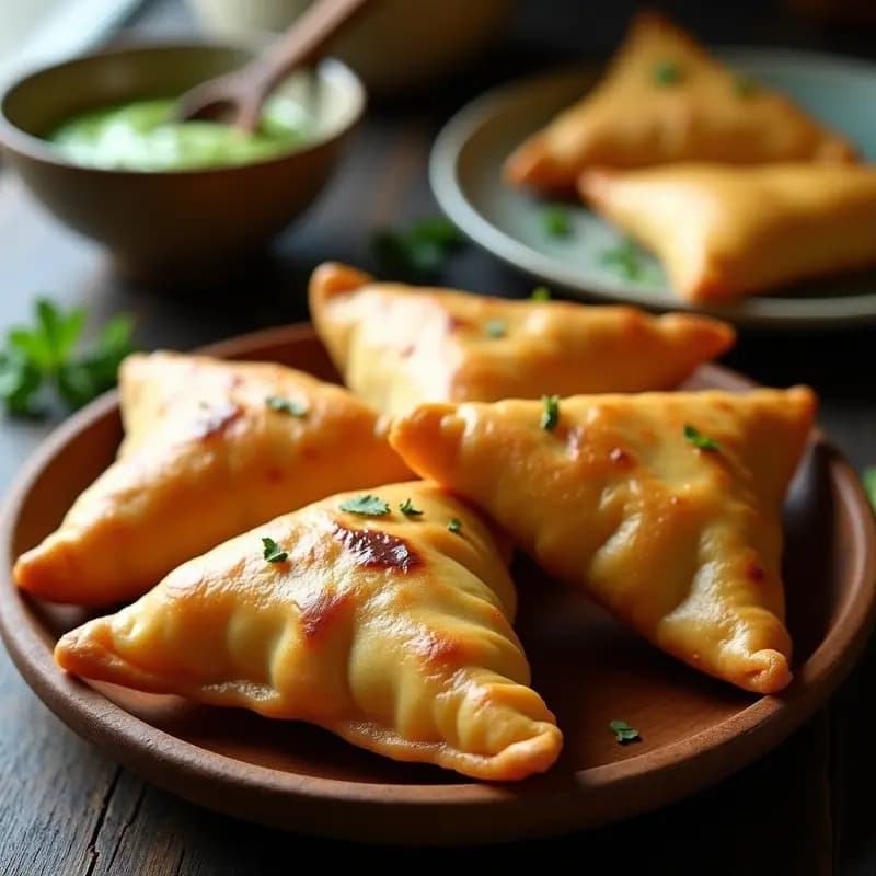 Samosa de Garbanzos y Calabaza Butternut: Aperitivo Indio en Airfryer y Sin Gluten