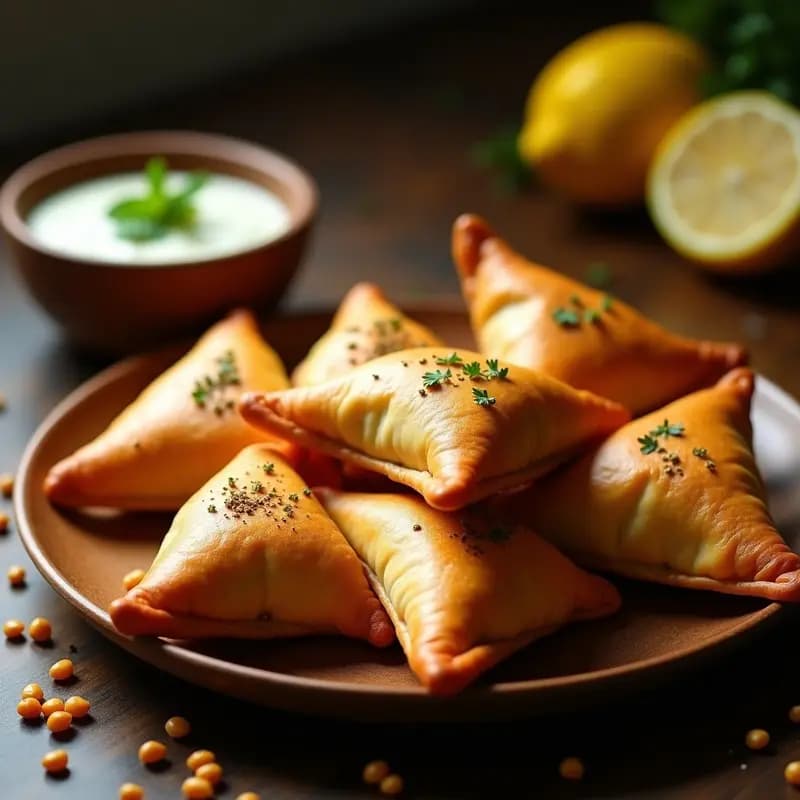 Samosa de Garbanzos y Zanahoria con Masa de Lentejas: Aperitivo Indio en Airfryer y Sin Harina