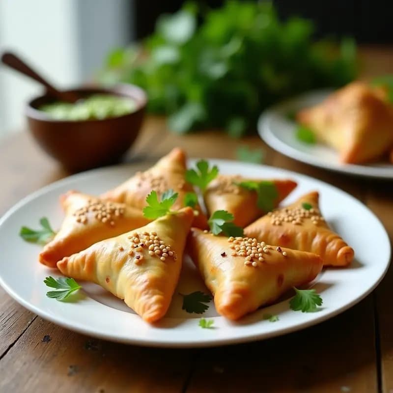 Samosa de Garbanzos y Patata: Aperitivo Indio en Airfryer y Bajo en Grasas