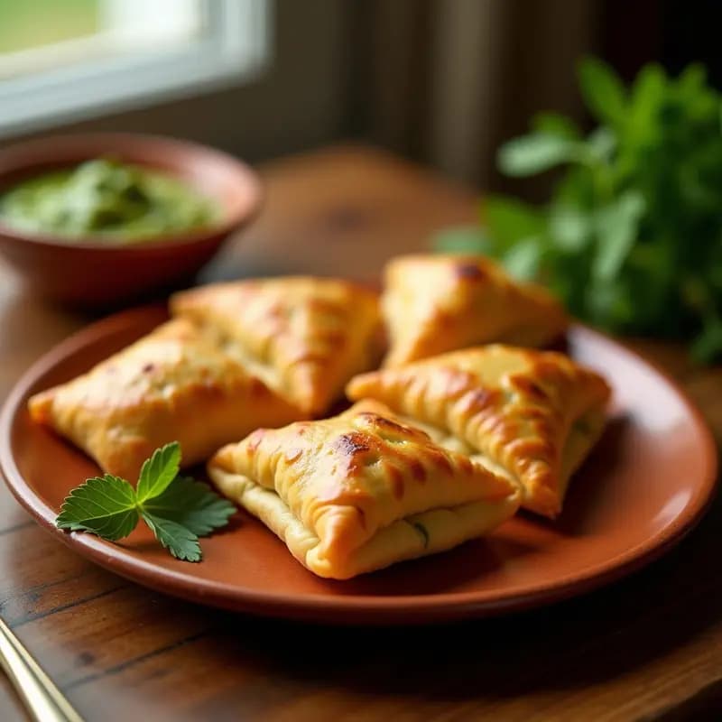 Samosa Indias de Patata y Guisantes: Receta Vegana y Crujiente en Airfryer