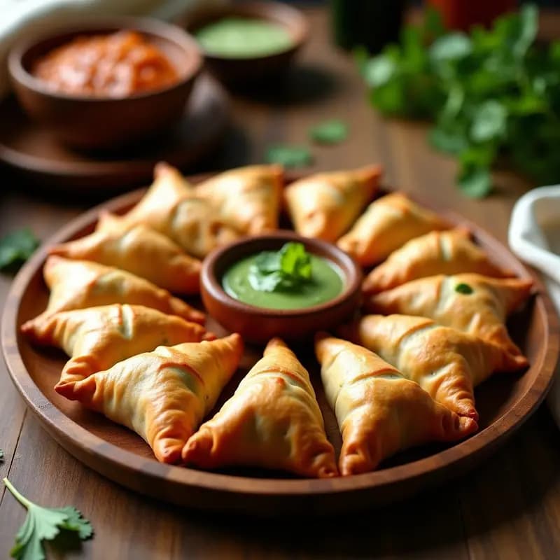 Samosa de Patata y Guisantes: Empanadillas Indianas Crujientes y Veganas