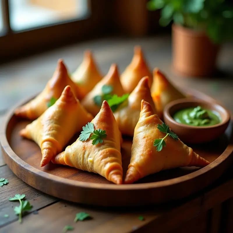 Samosas de Calabaza y Anacardos: Aperitivo Indio Crujiente en Airfryer Sin Fritura