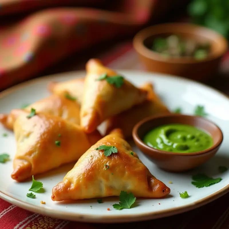Samosas de Carne Picada y Guisantes: Receta India Crujiente en Airfryer