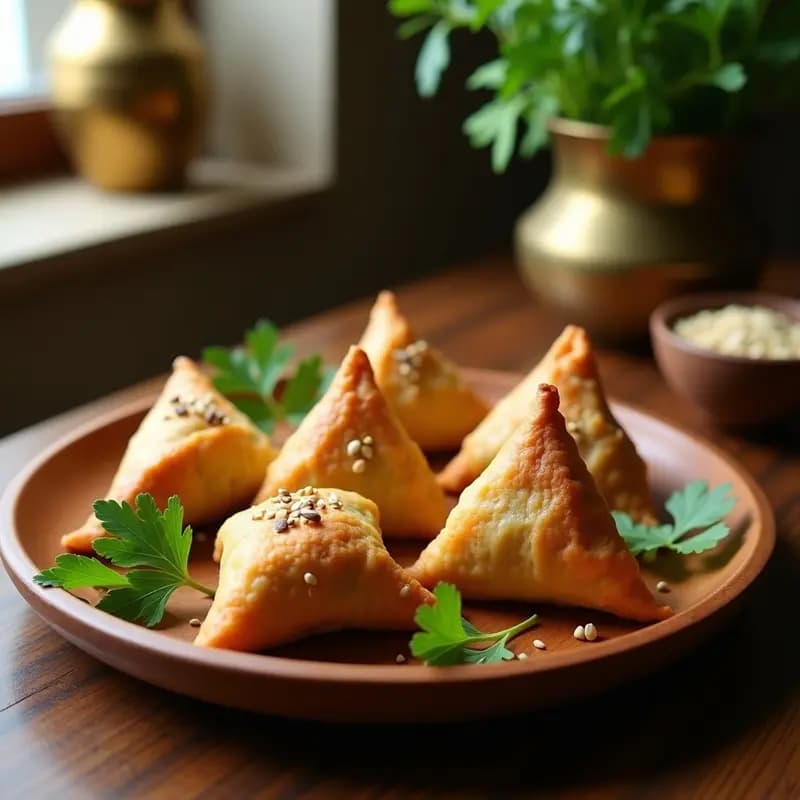 Samosas de Col Rizada y Batata: Receta India Vegana y Crudivegana