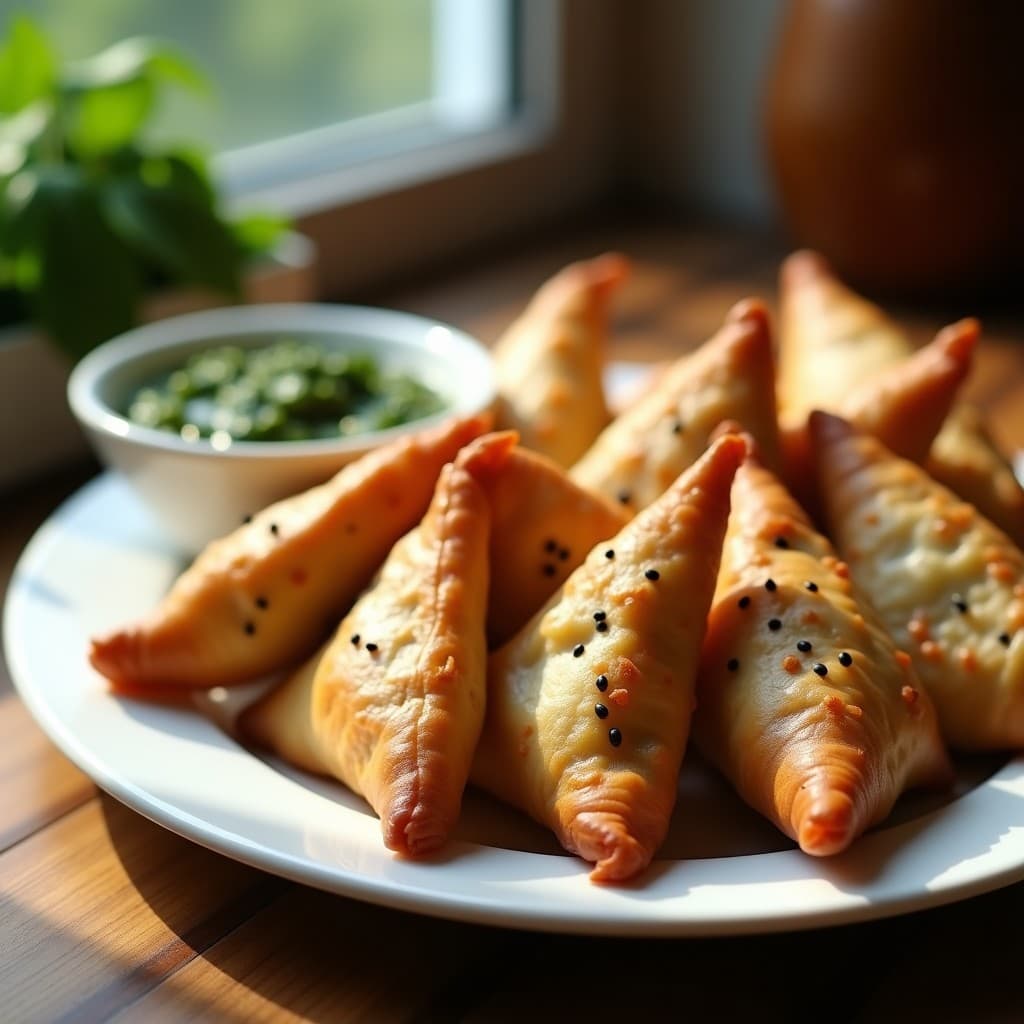 Samosas de Col Rizada y Patata Morada: Receta India en Airfryer sin Freír