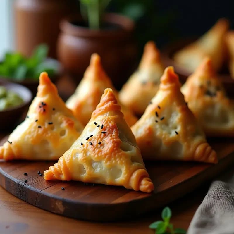 Samosas de Coliflor y Patata al Horno: Aperitivo Indio Sin Fritura y Keto