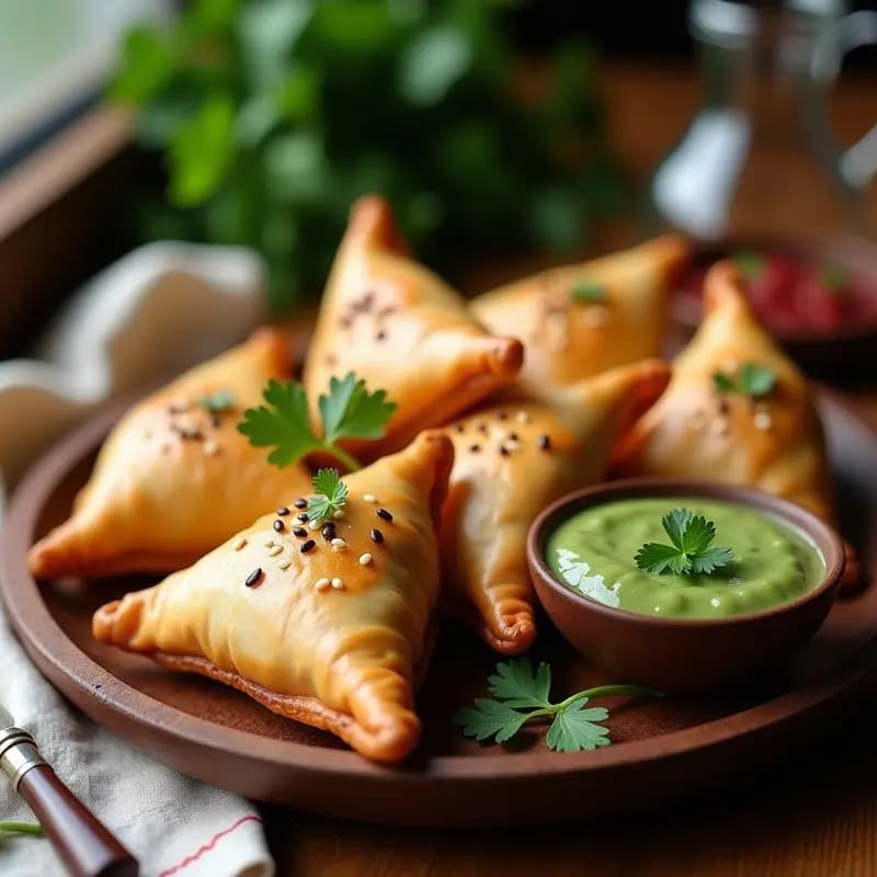  Samosas de Coliflor y Patata: Aperitivo Indio Bajas en Carbohidratos en Airfryer