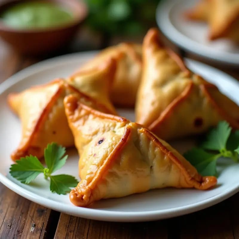 Samosas de Coliflor y Patata con Masa de Garbanzo: Receta India en Airfryer y Sin Gluten