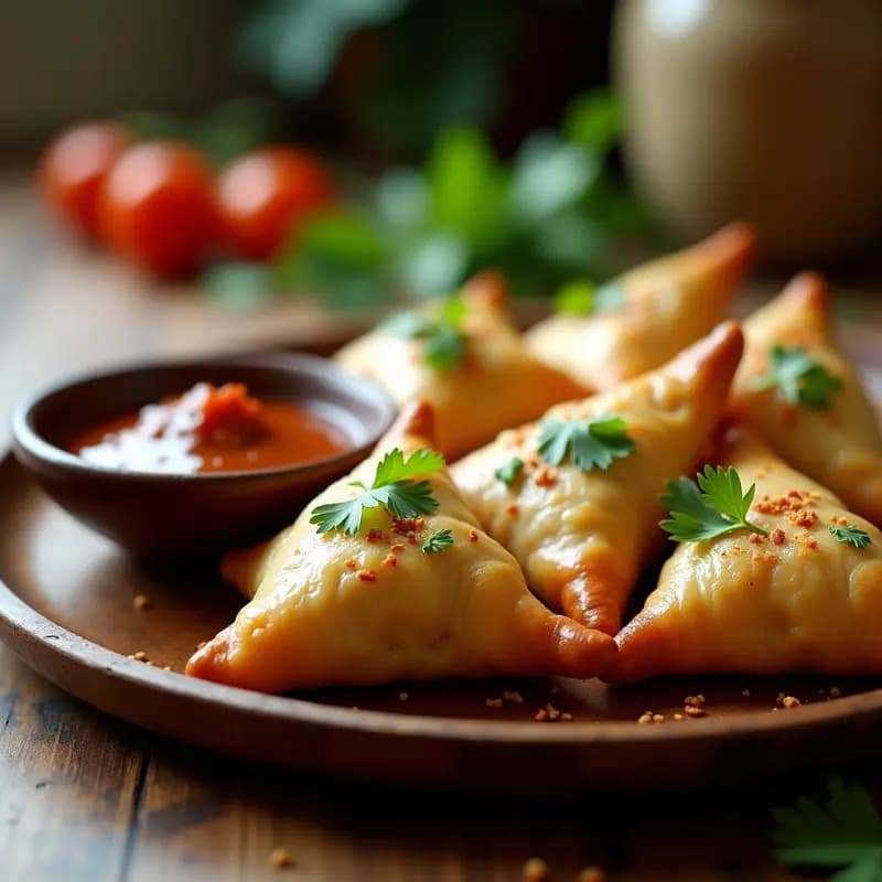 Samosas de Espinacas y Queso Paneer: Entrante Indio Crujiente al Horno