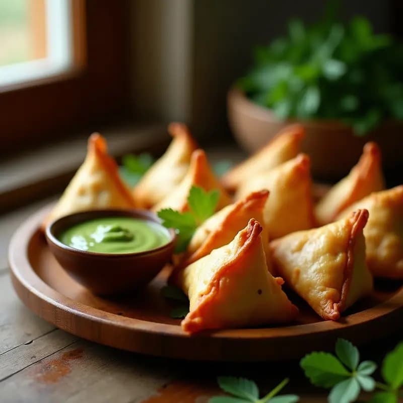 Samosas Indias de Papa y Guisantes: Empanadillas Especiadas en Airfryer