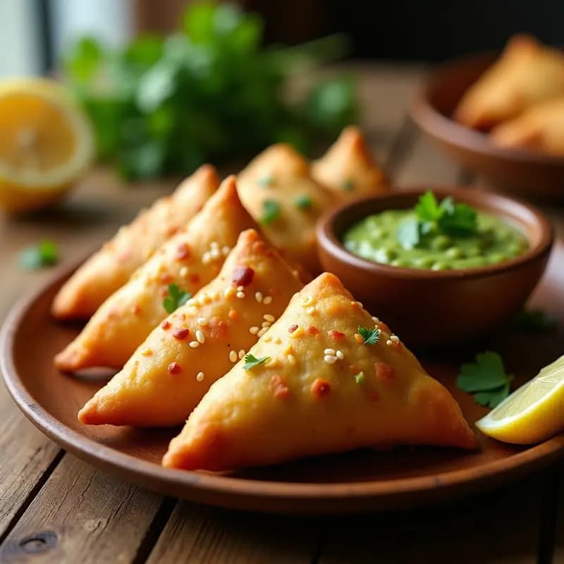 Samossa de Patata y Guisantes: Aperitivo Indio Crujiente en Airfryer sin Aceite