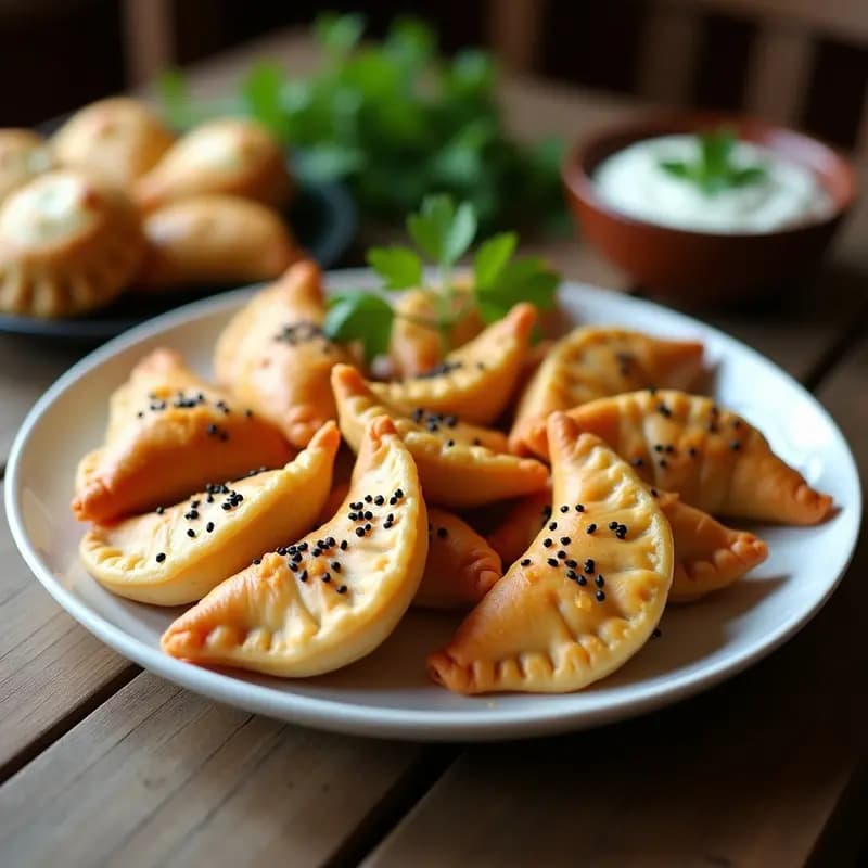 Samsa Uzbekistano de Calabaza y Queso: Empanadas al Horno con Toque Dulce-Salado