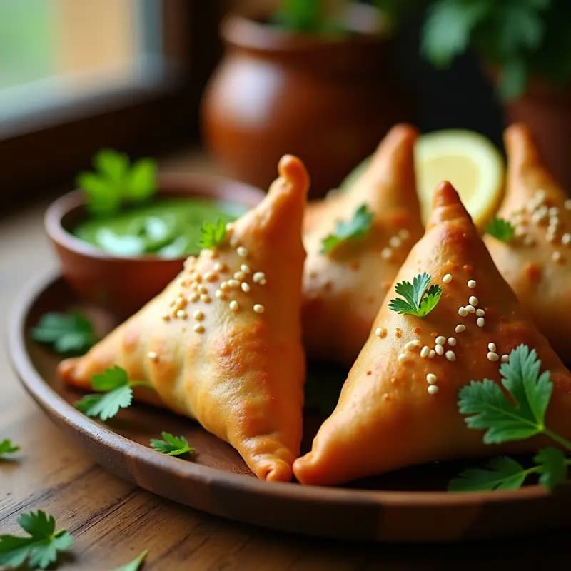 Samusa Indias de Papa y Guisantes: Aperitivo Crujiente en Airfryer