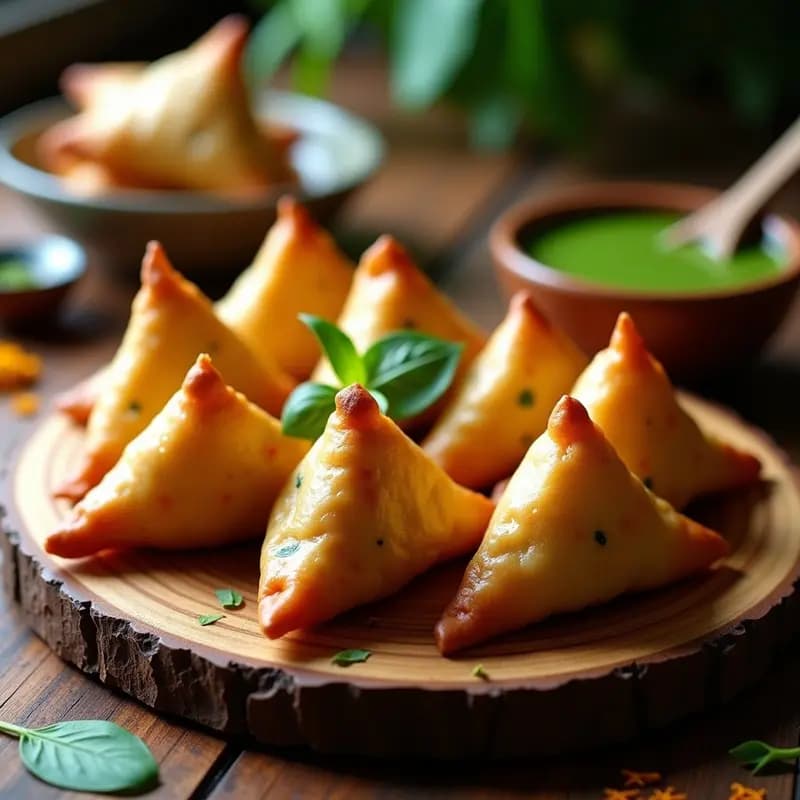 Samusas de Espinacas y Queso Paneer al Horno: Receta India Vegana y Baja en Calorías