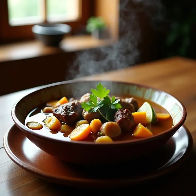 Sancocho Dominicano con Tres Carnes: Sopa Espesa y Nutritiva para Días Fríos