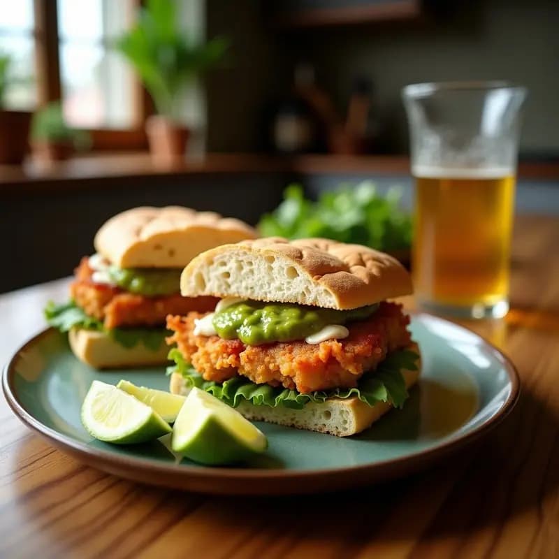 Sándwich de Chicharrón con Salsa Verde, Aguacate y Queso Fresco: El Bocado Colombiano que te Hará Adicto