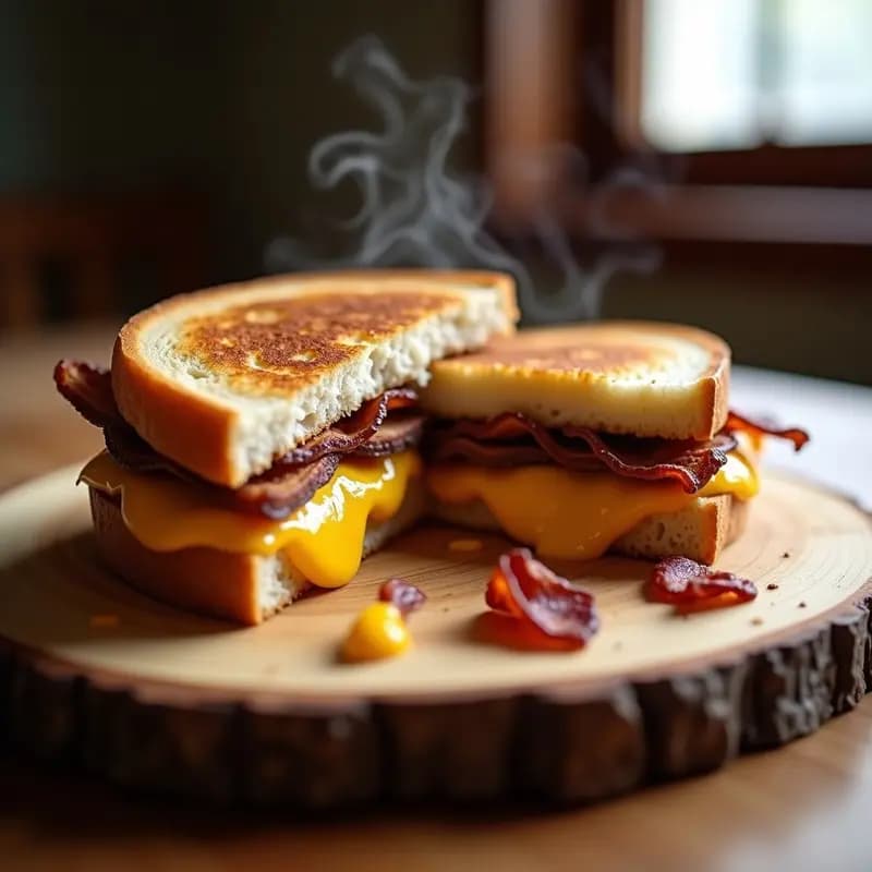 Sándwich de Chocolatina y Queso Fundido con Banana y Bacon: El Bocadillo que no Sabías que Necesitabas