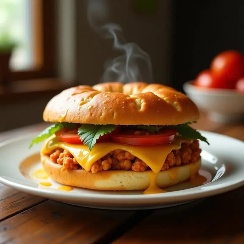 Sándwich de Chola con Pan Brioche y Salsa Chipotle: Receta India con Toque Mexicano