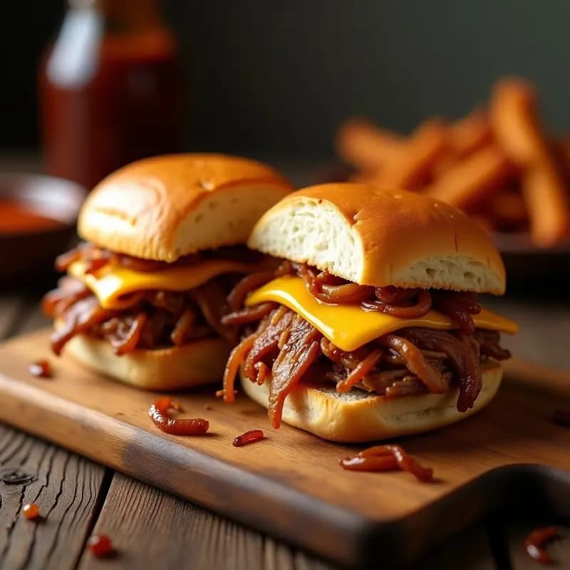 Sándwich de Costillas Desmenuzadas con Queso Provolone y Cebolla Caramelizada: El Bocata Perfecto