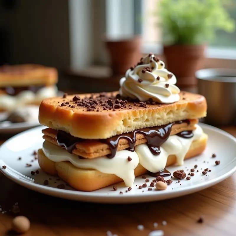 Sándwich de Helado de Vainilla y Galletas con Pan de Brioche: El Desayuno o Merienda que Sueñas