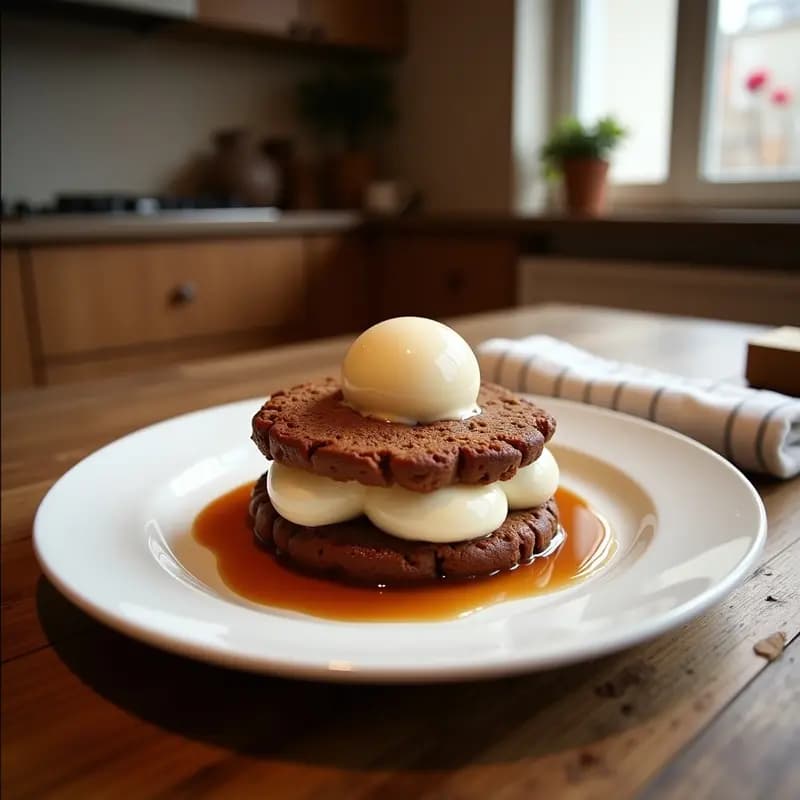Sándwich de Helado con Brownies y Sirope de Caramelo: El Postre Más Indulgente para Días Calurosos