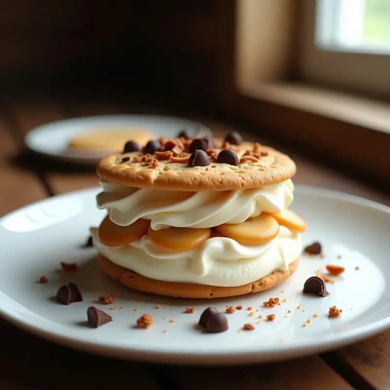 Sándwich de Helado de Turrón y Nata: El Postre Navideño que Puedes Disfrutar Todo el Año
