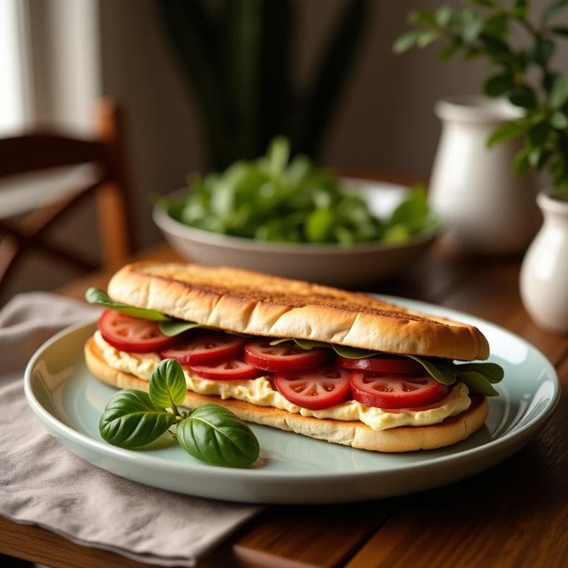 Sándwich de Pan de Molde Integral con Hummus y Rábanos: Receta Vegana para Tupper