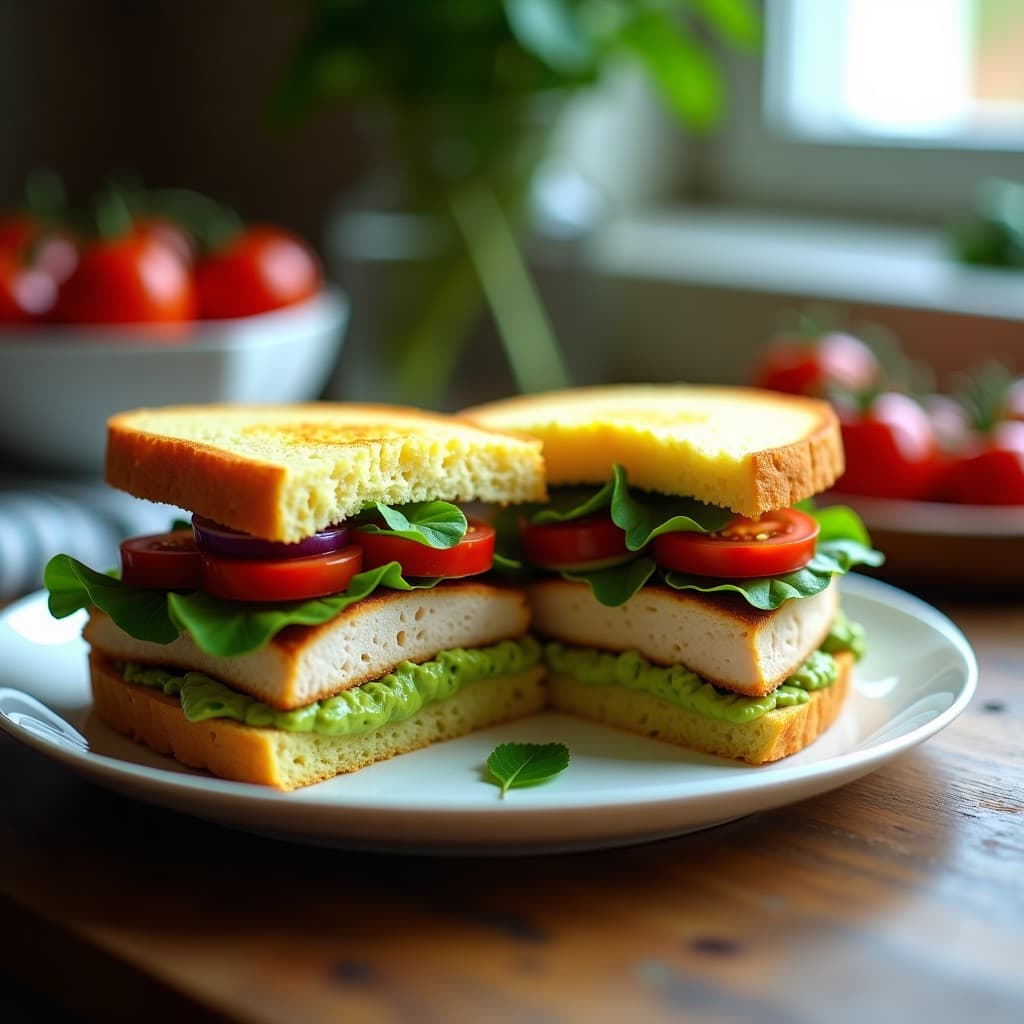 Sándwich de Pan de Maíz con Pechuga Ahumada y Palta: Receta Argentina para Tupper Sin Gluten