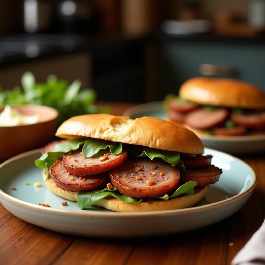 Sándwich de Pan de Plátano Macho y Pato Asado: Receta Chino-Vietnamita Crujiente en Airfryer